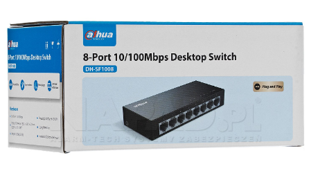 SWITCH DAHUA 8 PUERTOS SF1008L 10/100 MBPS