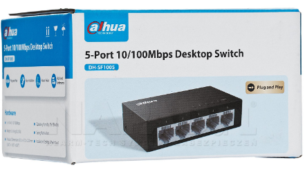 SWITCH DAHUA 5 PUERTOS SF1005L 10/100 MBPS